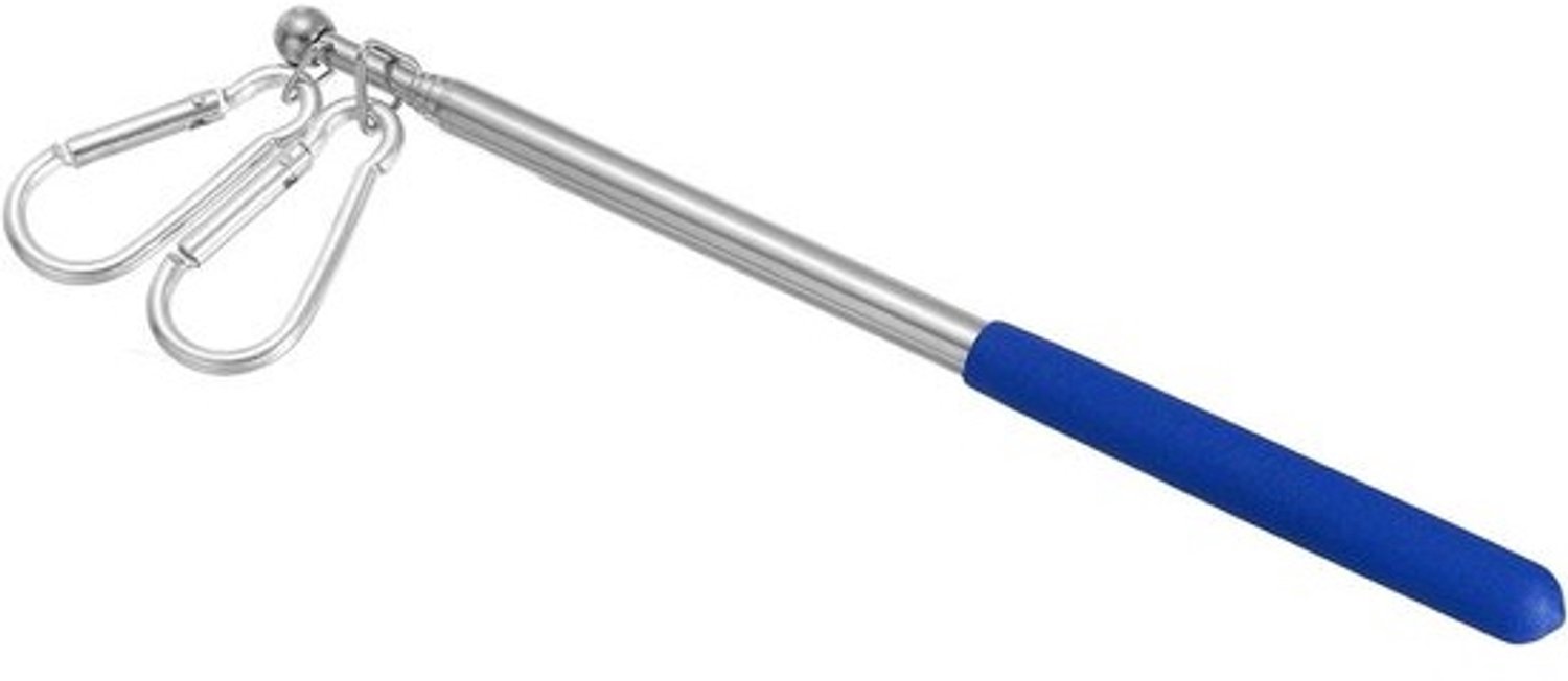 Telescopische Vlaggenstok - Uitschuifbare Standaard - Lesgeven Presenteren - Roestvrij Staal Corrosiebestendig - 1 Meter Lengte - Blauw