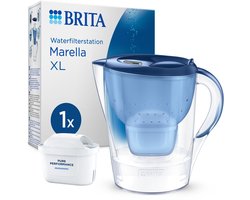 BRITA - Waterfilterkan - Marella XL - 3,5L - Blauw - incl. 1 MAXTRA PRO ALL-IN-1 filterpatroon