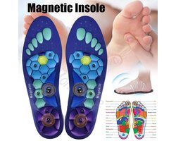 S 35-40 | Magnetische Therapie Sport Inlegzolen PLUS Voeten Massage Gewichtsverlies Acupressuur Detox Behandeling Binnenzool Anti-vermoeidheid Schokabsorberend Orthopedische Ondersteuning Voetpijn Betere Bloedcirculatie Algeheel Welzijn Ademend