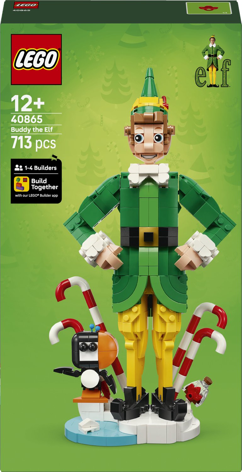 LEGO® Buddy de Elf - Winters Bouwspeelgoed voor Kinderen Vanaf 12 Jaar - Gedetailleerde Filmmerchandise - Zet Neer op een Boekenplank - Voor Kinderen en Volwassenen - 40865