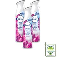 3 x Febreze Amethist Luchtverfrisser Spray - Frisse Bloemen Geur - 300ml - Grootverpakking - Vaatwasstrips - Luchtverfrisser - Geurverwijdering - Frisse Geur - Amethyst - Amethyst Bloesem Droom