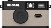 Phomo Digitale Retro Camera -Compact Camera - 8MP - 4 Retrofilters - Flits - SD-kaart - USB-C - Taupe