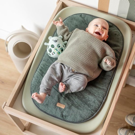 Aankleedkussen - Baby verschoonkussen - Baby verzorgen - Dierproefvrije productie - 62 cm - Groen — afbeelding 3