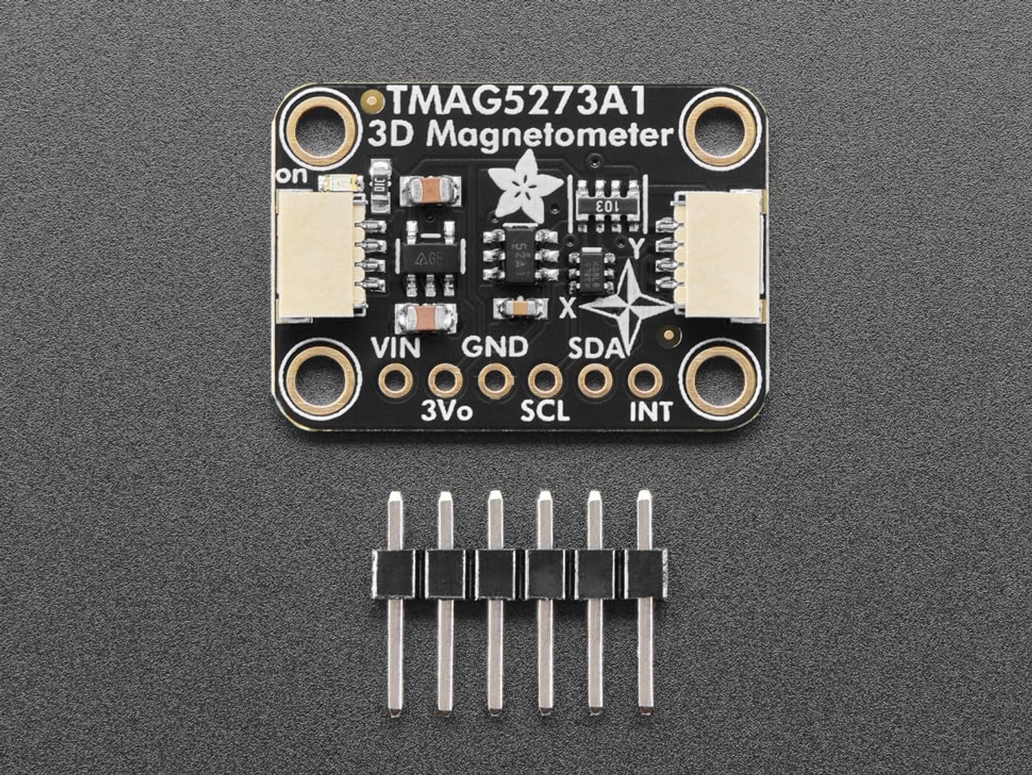 Adafruit-6489 TMAG5273 A1 3D Hall-effect Magnetometer ±40/±80mT – STEMMA QT / Qwiic