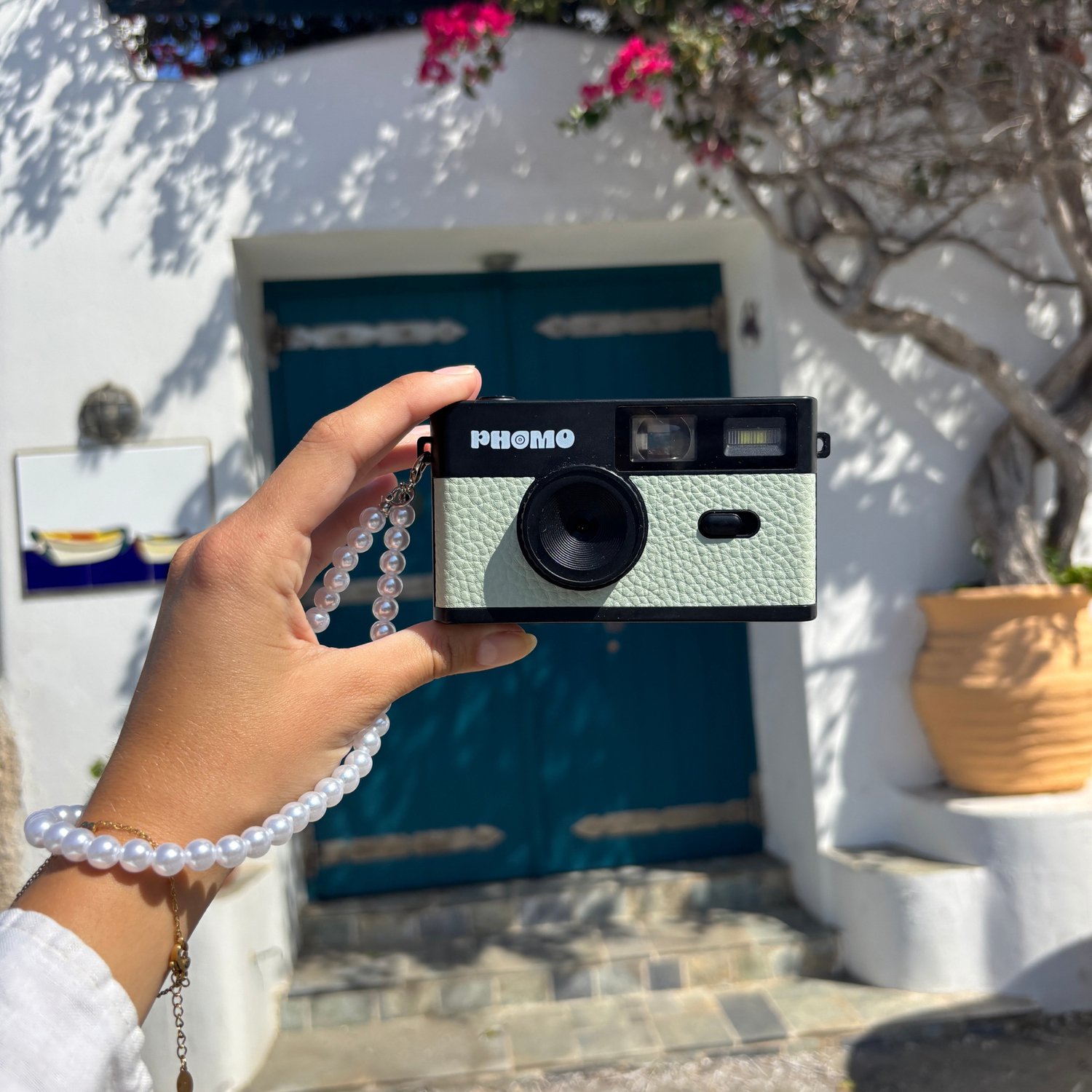 Phomo Digitale Retro Camera - Compact Camera - 8MP - 4 Retrofilters - Flits - SD-kaart - USB-C - Mint Groen thumbnail 6