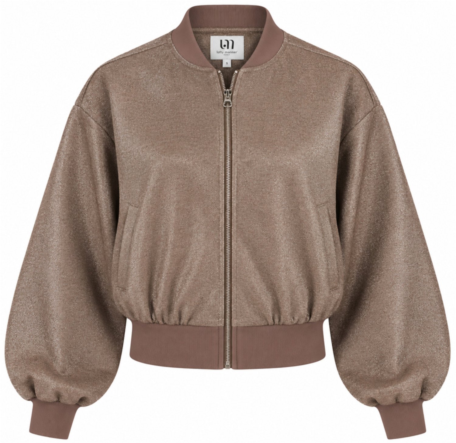 Lofty Manner Jas Bomber Jessie Rj50 Taupe Dames Maat - XS