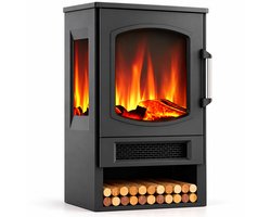Elektrische haard - 2 standen - 900/1800 W - zwart