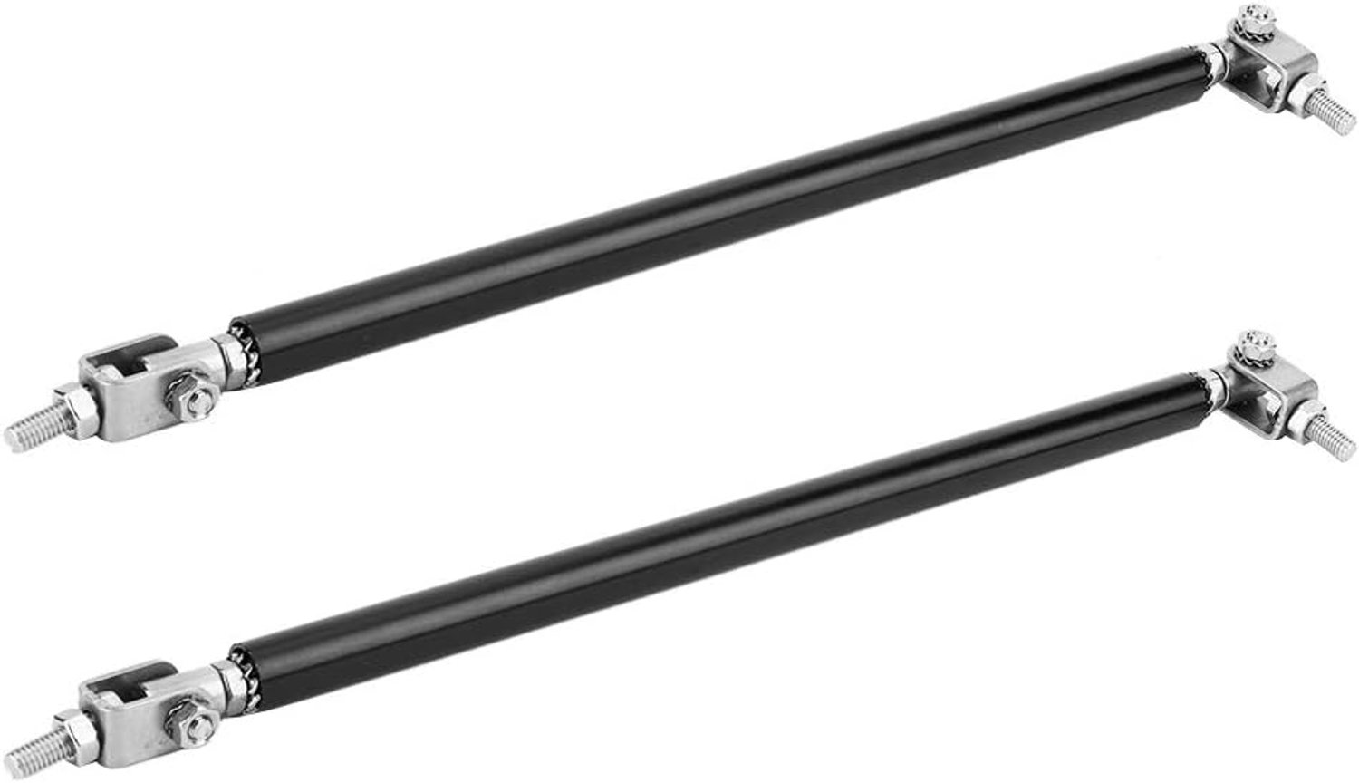 ADJUSTABLE STAINLESS STEEL FRONT BUMPER LIP SPLITTER SUPPORT BAR X2 FOR ANY CAR TRUCK SUV