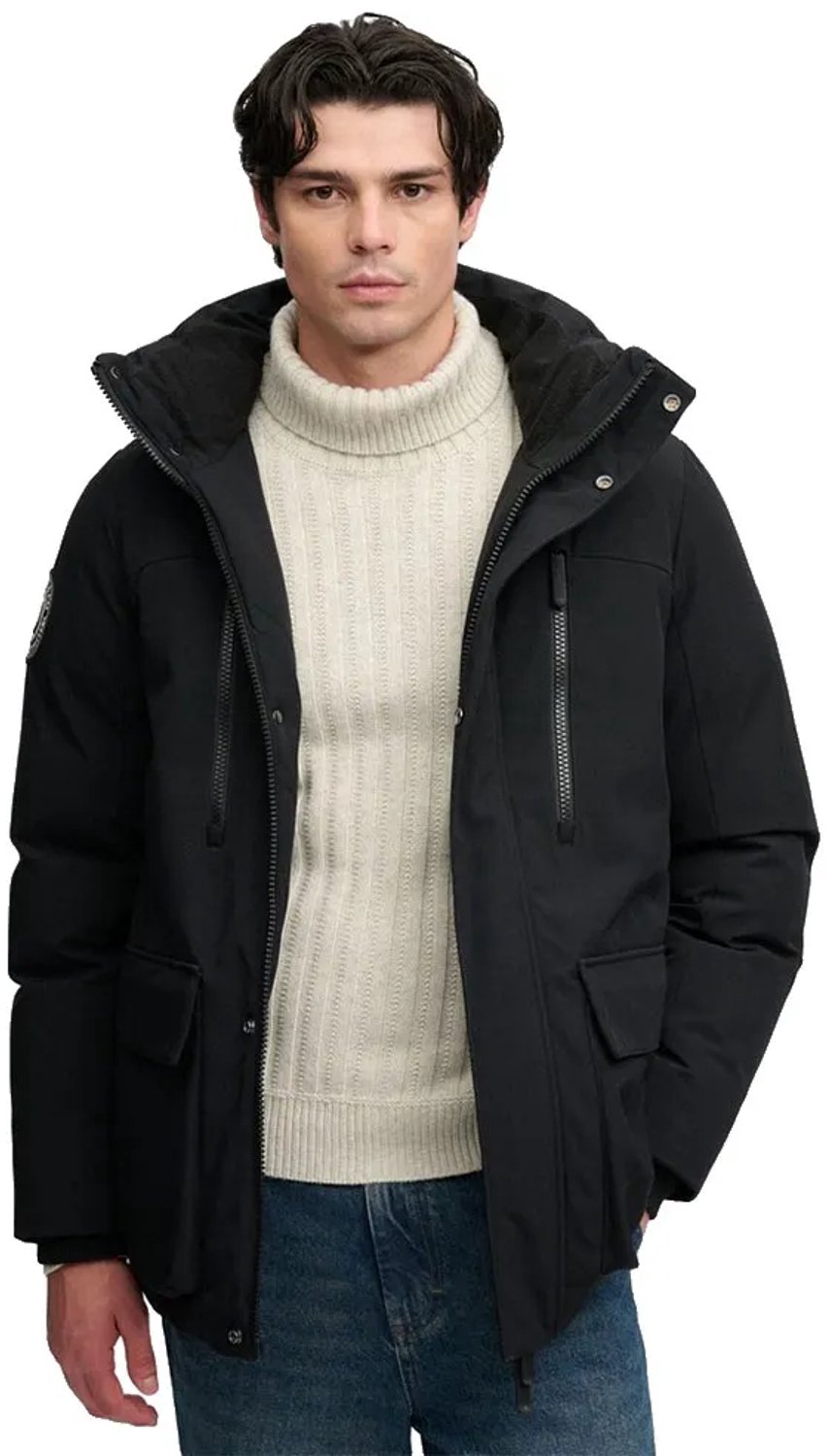 Superdry City Parka Jas Heren Gewatteerde jassen Zwart