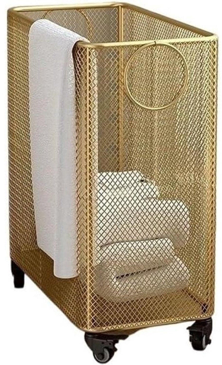 Rollende Wasmand - Kledingmand Kar - Was Sorteren - Geventileerd Ontwerp - Niet gespecificeerd - Goud