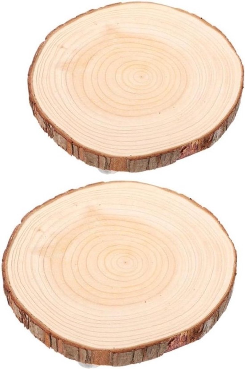 Houten plantenstandaard - Decoratieve sokkel - Voor het presenteren van decoratie - Stevig houten ontwerp - 8x8x2 centimeter - Bruin