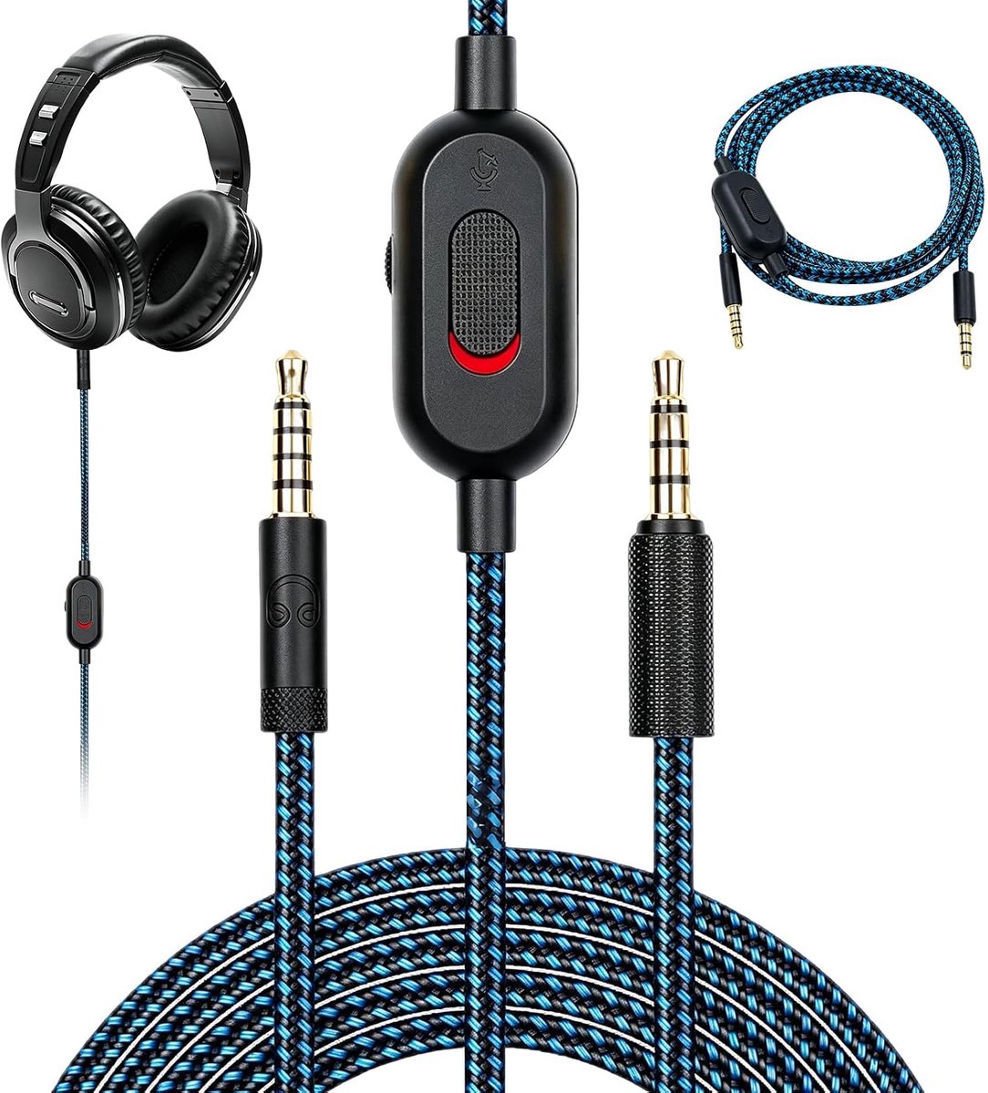 Hoofdtelefoonkabel, 3,5 mm, compatibel met Logi te ch G Pro X G433 - ShopVlot