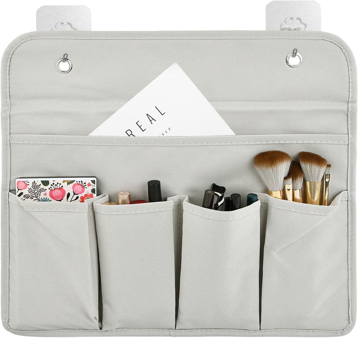 Hanging Organizer met 5 Compartimenten en 2 Haken voor Deuren, Ideaal voor Badkamer, Slaapkamer en Kantoor, Ruimtebesparende Oplossing met Grote Capaciteit