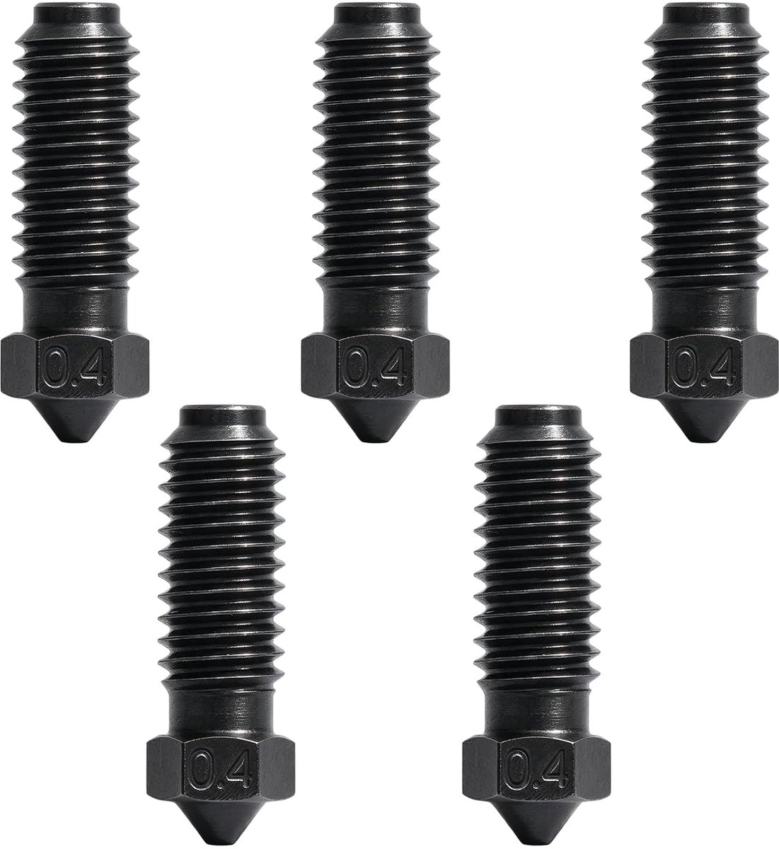 Image of 0,4 mm gehard stalen mondstukken, set van 5 voor Kobra S1 Kobra 3