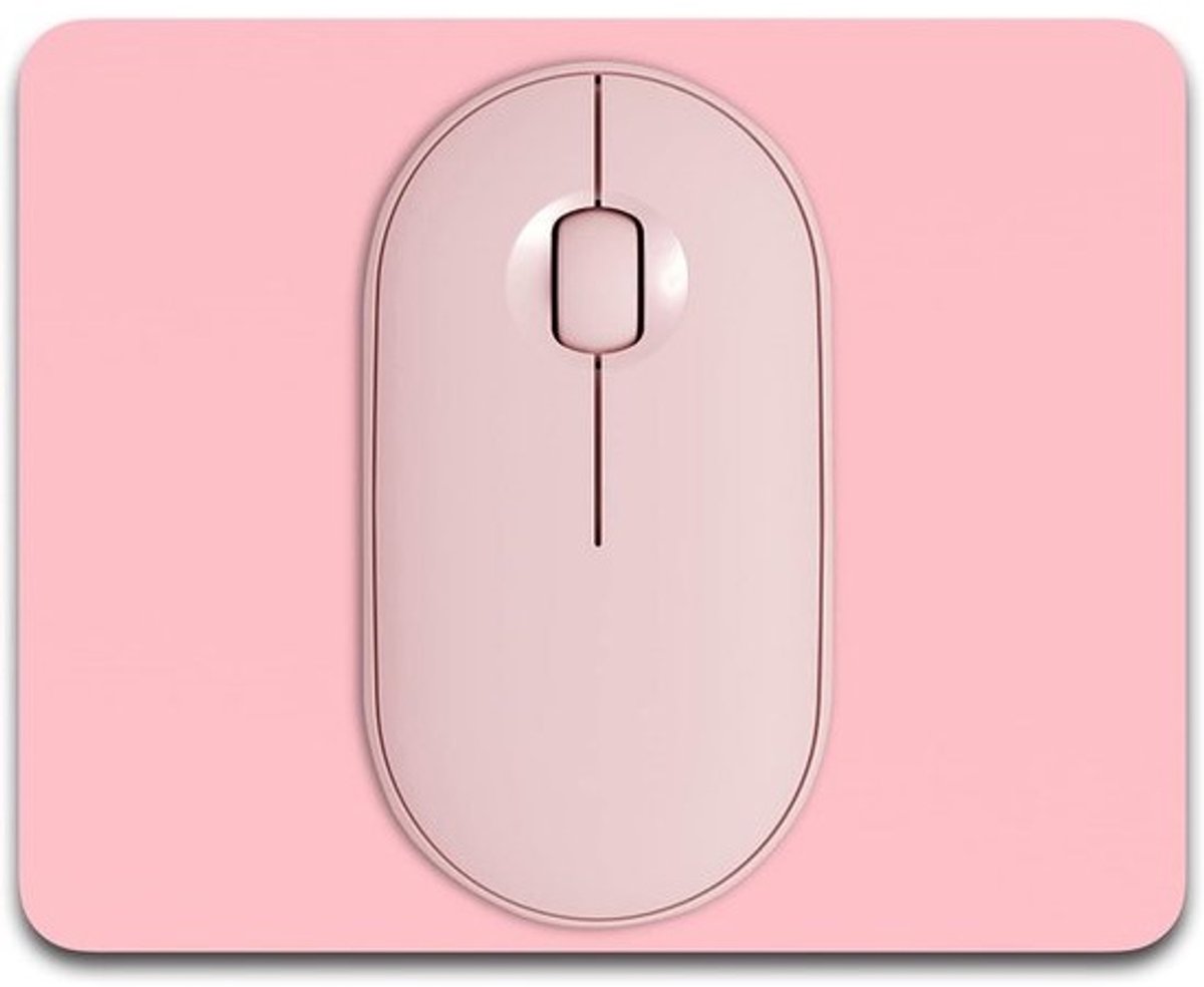 Kleine roze muismat - Extra dun - Antislip en wasbaar - Compact - Voor laptop, gaming of kantoor