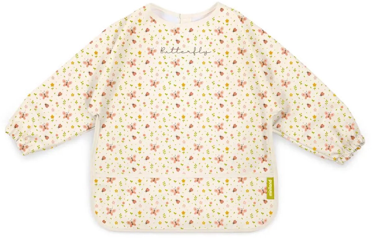 Miniland Soft Biby Butterfly Slab Met Mouwen Geel Kinderen