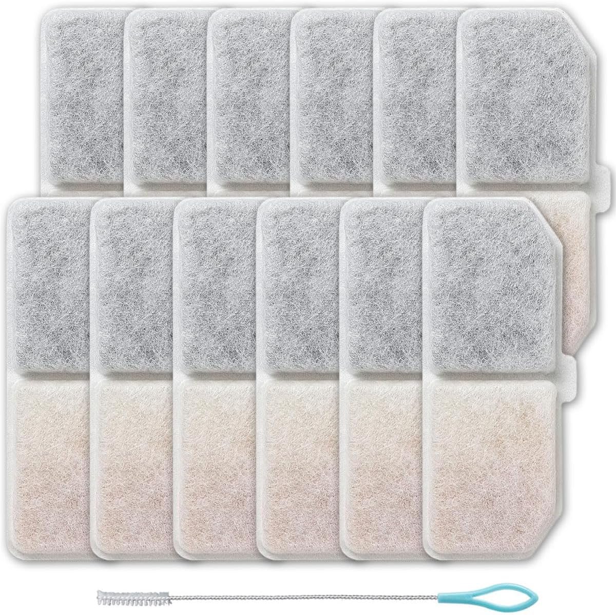 12 x Cat Water Fountain Filter Replacement Filter for Cat Water Dispenser - ShopVlot