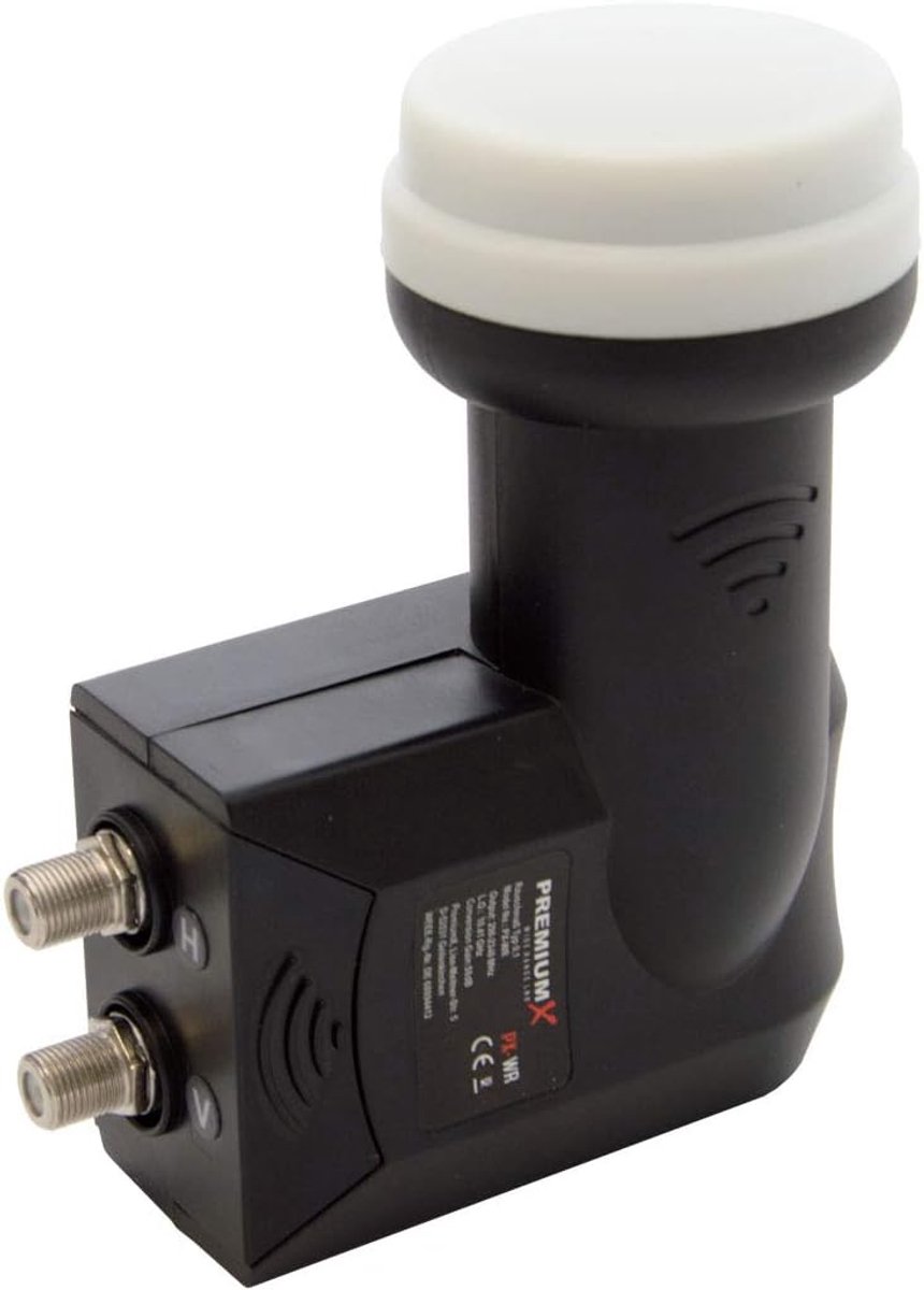 PremiumX PX-WR Wideband LNB LNC Type 0.1 dB 10.41 GHz Broadband incl. Weather Protection HDTV 3D 4K - ShopVlot