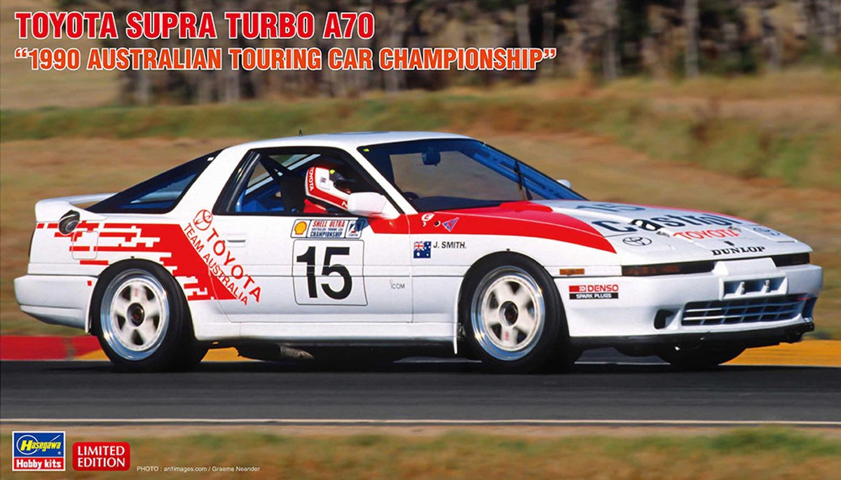Hasegawa Modelbouwpakket Schepen - 20815 Toyota Supra Turbo A70 1990 Australian Touring Car Championship - Japanse Rauto Plastic - 1:24 - Modelbouw