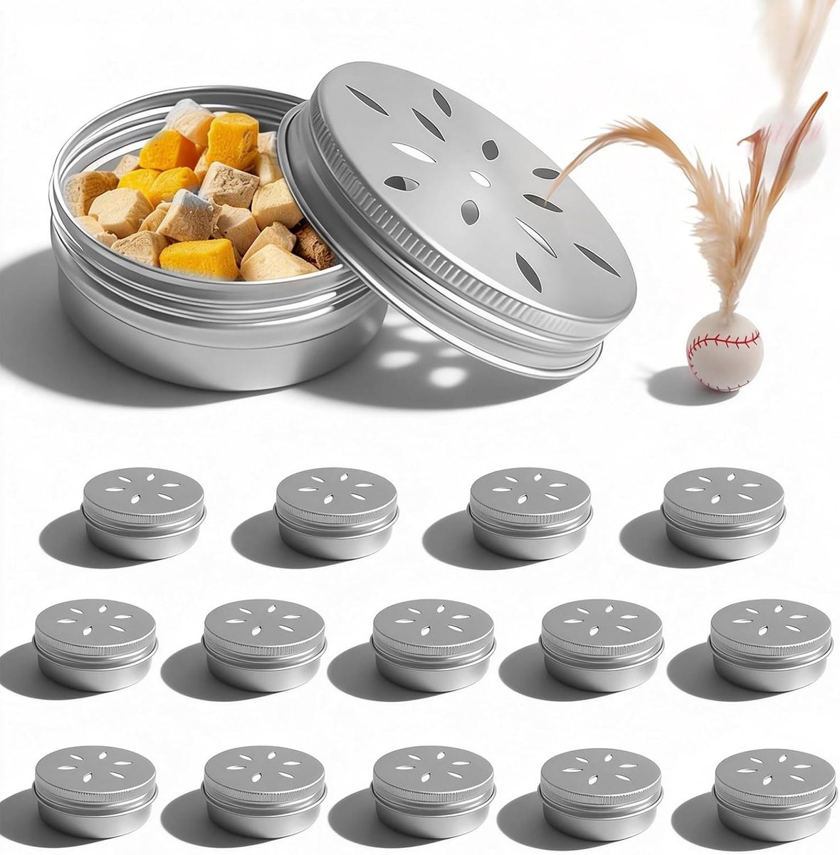 Hond trainingsdoos 15-delig - Aluminium geurcontainers - Met ventilatiegaten - Effectieve geurtraining voor honden - SnelShoppen