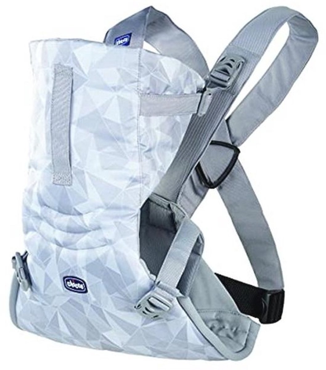 Ergonomische babydraagzak - Eenvoudige draagdoek - Vanaf de geboorte tot 9 kg - Hoofd- en neksteun - Grijs