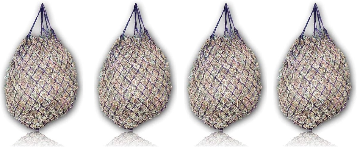 Extra Large Hay Net for Horses, 5 x 5 cm Mesh, Animal Friendly Nutrition, Improved Digestion, Hay Bag for on the go - ShopVlot