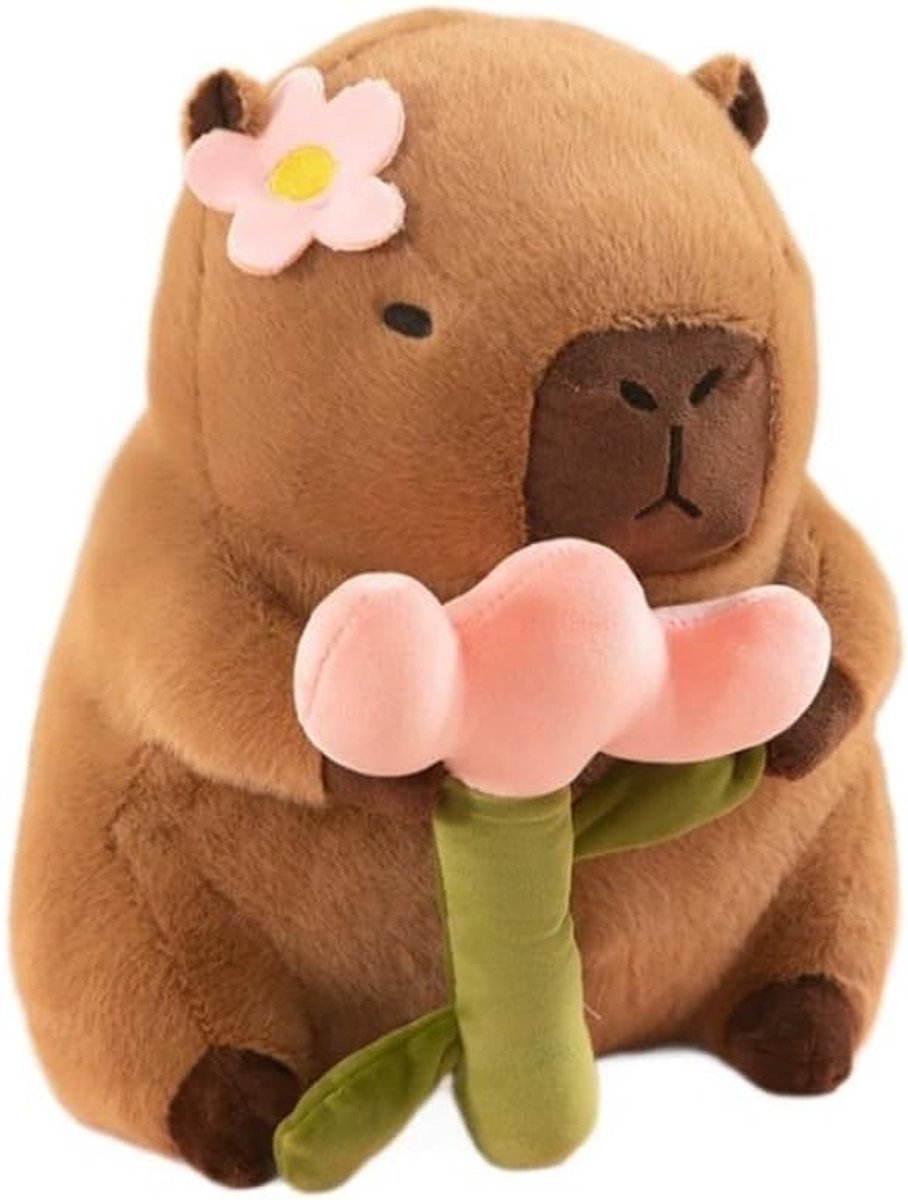 Zachte Capybara Knuffel, Kussen met Pluche Vulling, Perfect als Cadeau voor Kinderen en Feestdecoratie, 30 cm