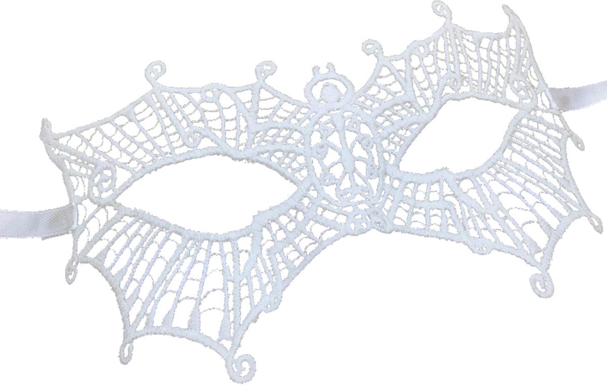 Sexy Wit Kanten Oogmasker voor Maskerade Halloween Feest Bal Carnava Jurk Masker