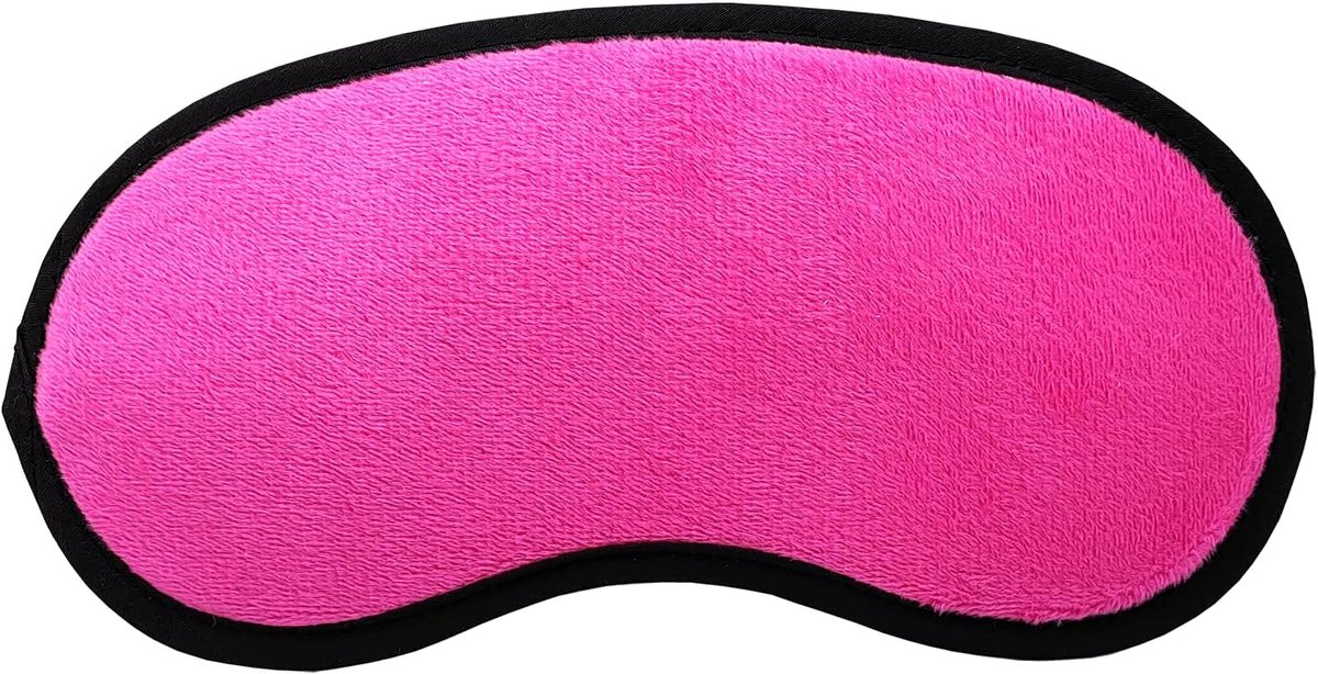 Slaapmasker in het donker, licht (slechts 7 gram) oogmasker voor dames en heren, glad en zacht, ergonomische reisbandage, verduisterende zonwering voor slaaplicht (fuchsia)