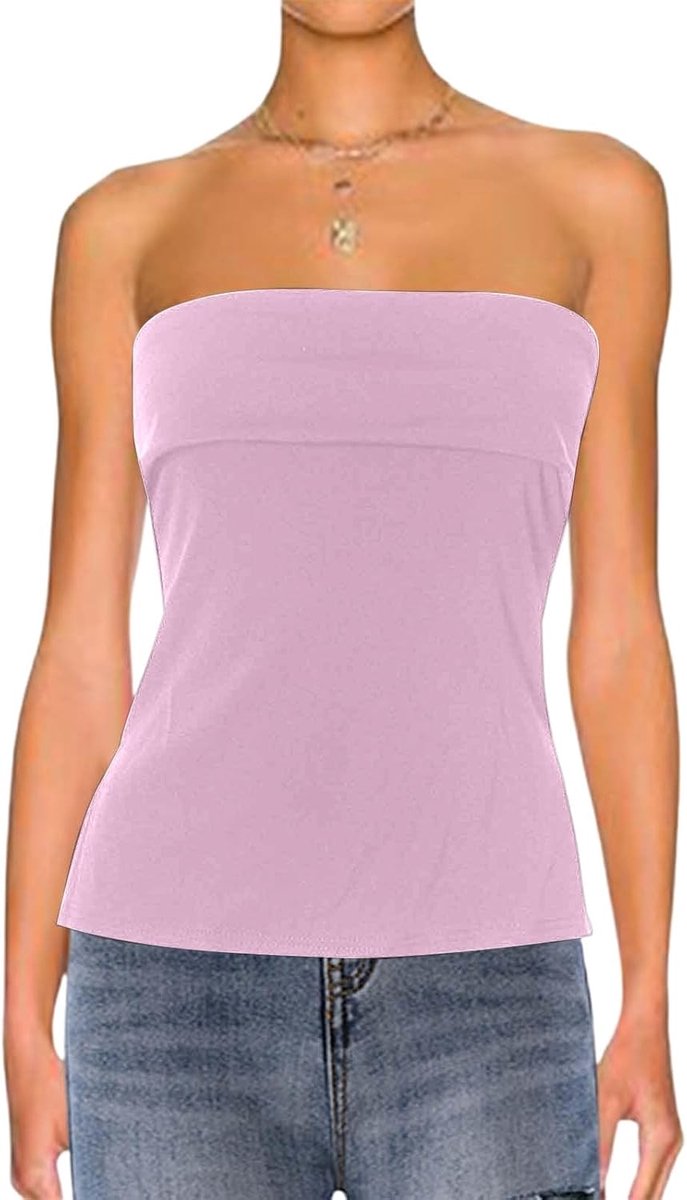 Mouwloze damesblouse met brede revers en open rug met splitten – sexy effen top voor casual outfits of avondevenementen