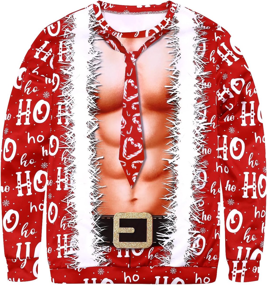 Lelijke Kerstmis Sweatshirt 3D afgedrukt lange mouwen Xmas truien