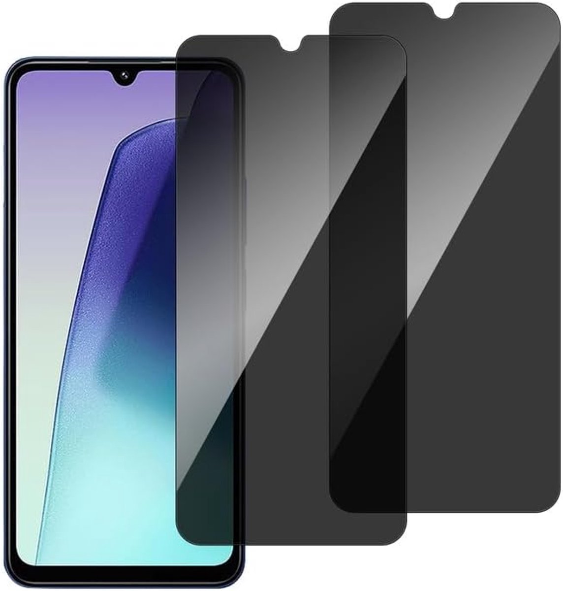 Chejuza Privacy Displaybeschermfolie voor Redmi 14c/Xiaomi Poco C75/Redmi A5 [2 stuks], hardheid 9H, volledige afdekking, anti-spy van gehard glas, HD-displaybescherming