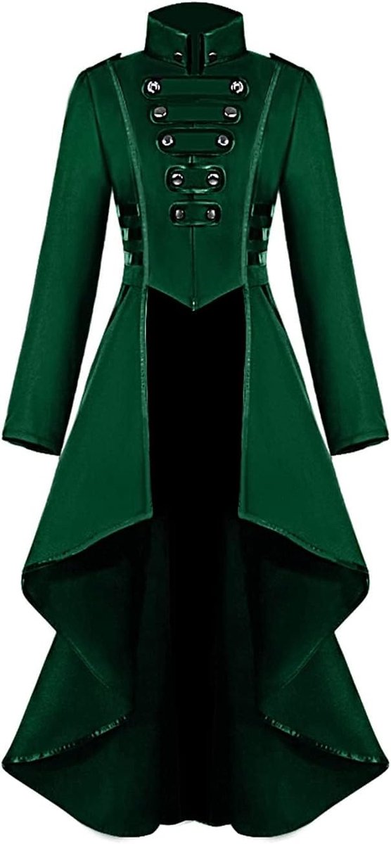 Vintage rokjas voor dames, onregelmatige zoom, gothic, kleding, Victoriaanse rok, lange mantel, renaissance, Halloween-kostuum, middeleeuws, cosplay uniform voor vrouwen