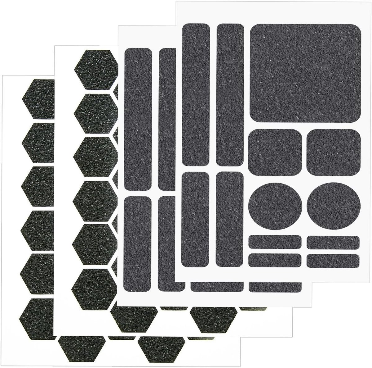 4 Stuks Telefoon Grip Tape Stickers - Hexagonale en Ronde Anti-slip Grip Pads voor Mobiele Telefoons, Laptops en Controllers, Voor Betere Grip en Gebruiksgemak
