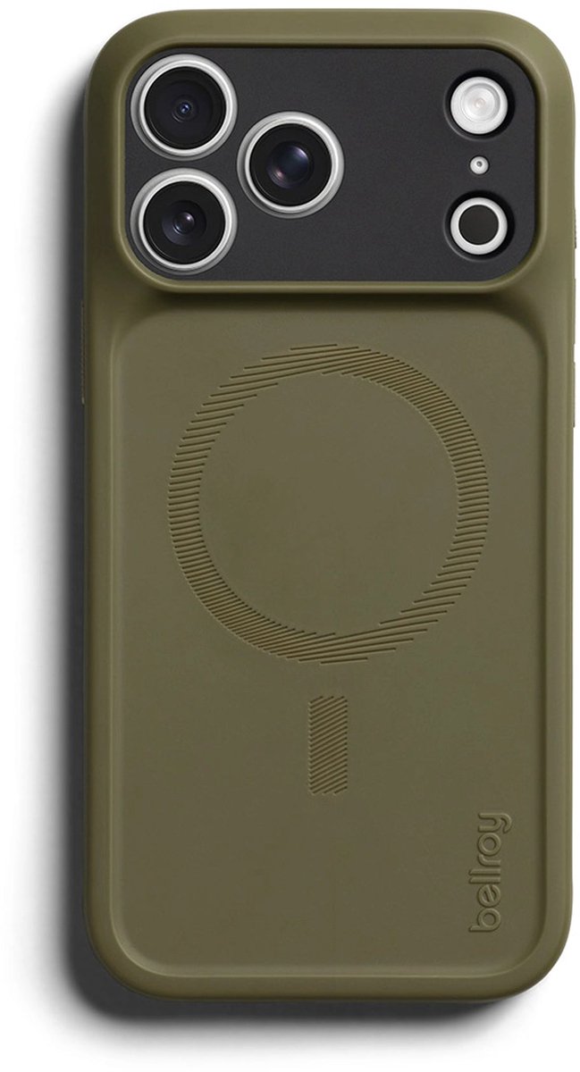 Bellroy Venture hoesje iPhone 18 Pro Max – Compatibel met MagSafe – Twee bevestigingspunten voor accessoires – Robuust ontwerp voor extra duurzaamheid - Groen