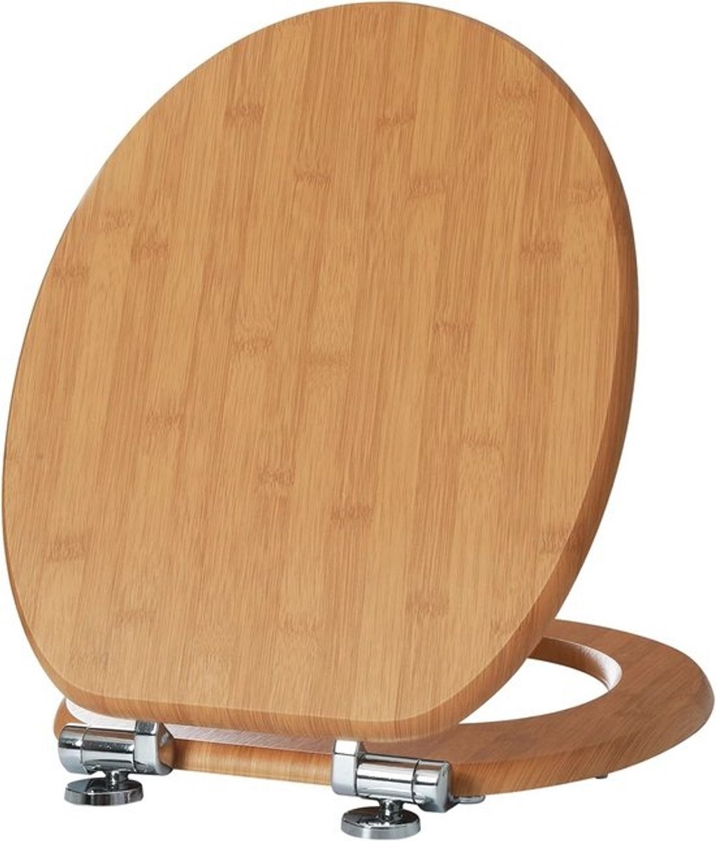 Toiletbril - WC-deksel - Badkamer personaliseren - Softclose-mechanisme - 435 cm - Bamboe