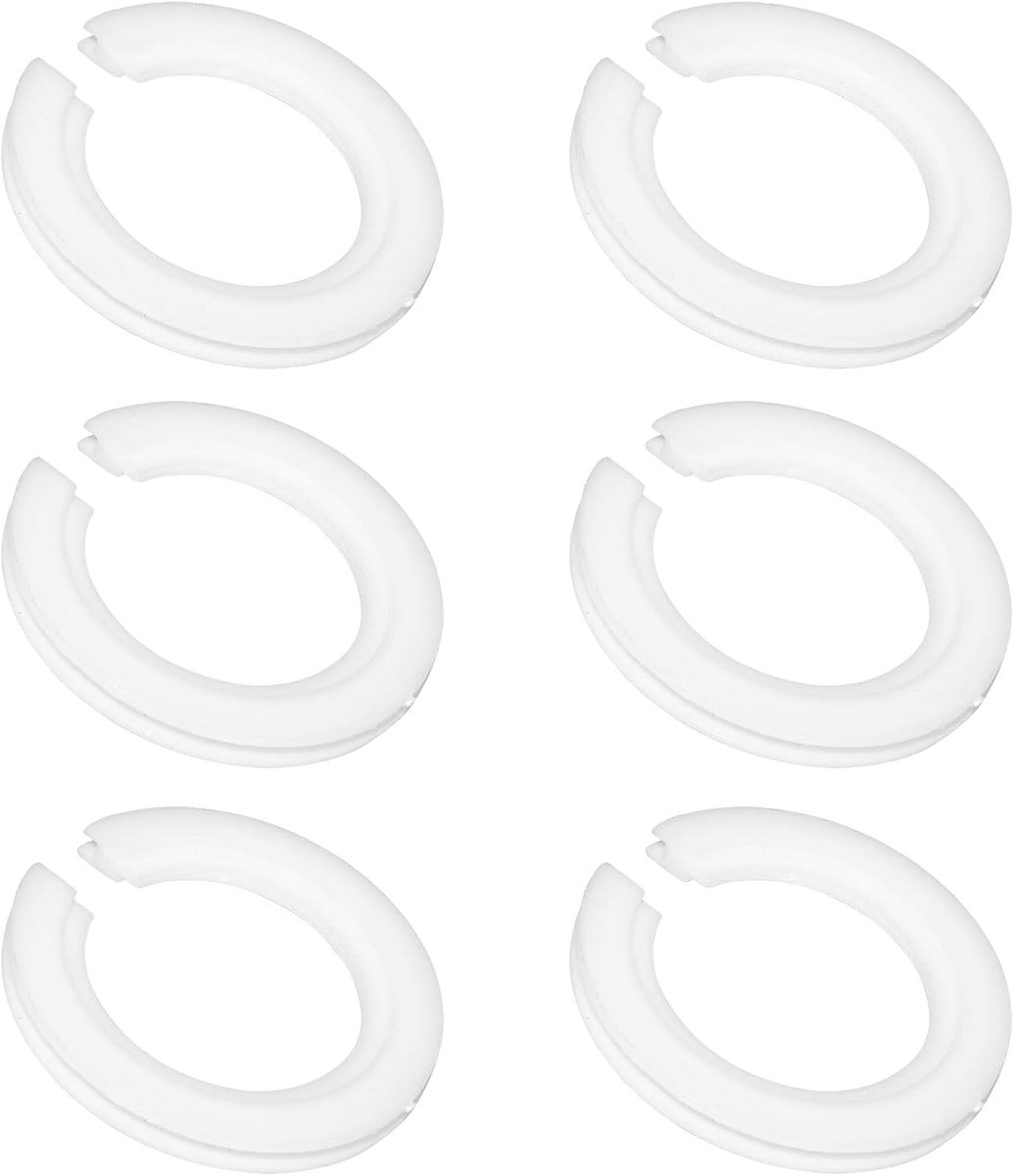 Adapter E27 naar E14, 42mm op 29mm, kunststof, 6 stuks met duplex ring fitting