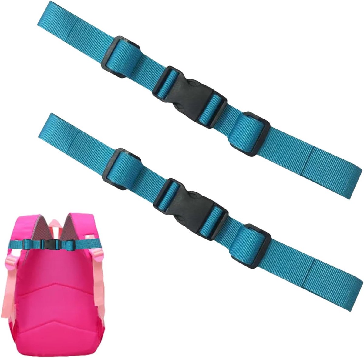 2 stuks verstelbare borstriem, rugzak met borstriem, kinderrugzakriem, borstriem, antislip, duurzame accessoires, schoolrugzak, reizen, buiten