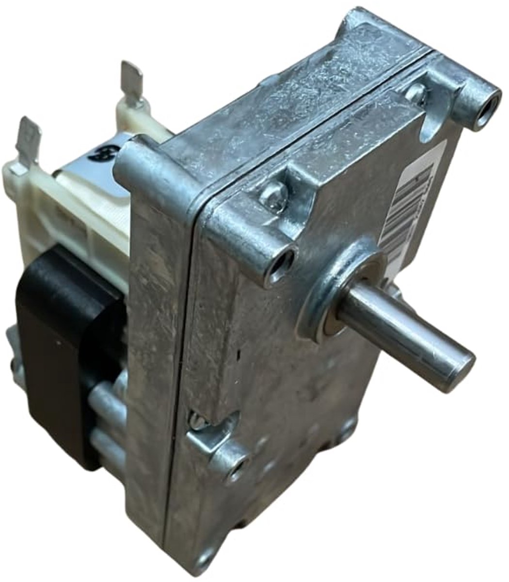 Merkle Korff S11011 Transmission motor for pellet stove, shaft 9.53 mm, 3.3 rpm, time display - Ref 2103