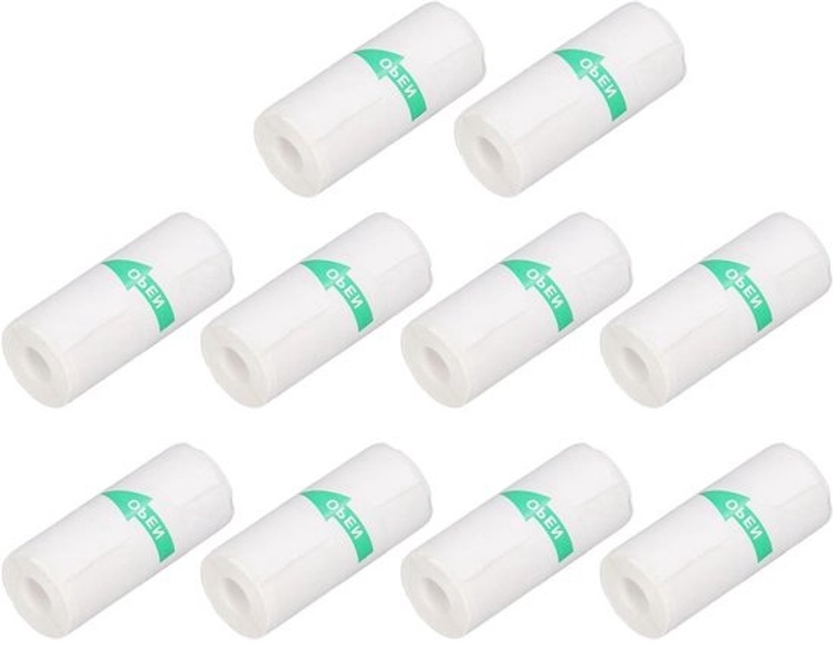VVGoods - Zelfklevend thermisch miniprinterpapier - 57x25 mm - voor thermische stickerprinters