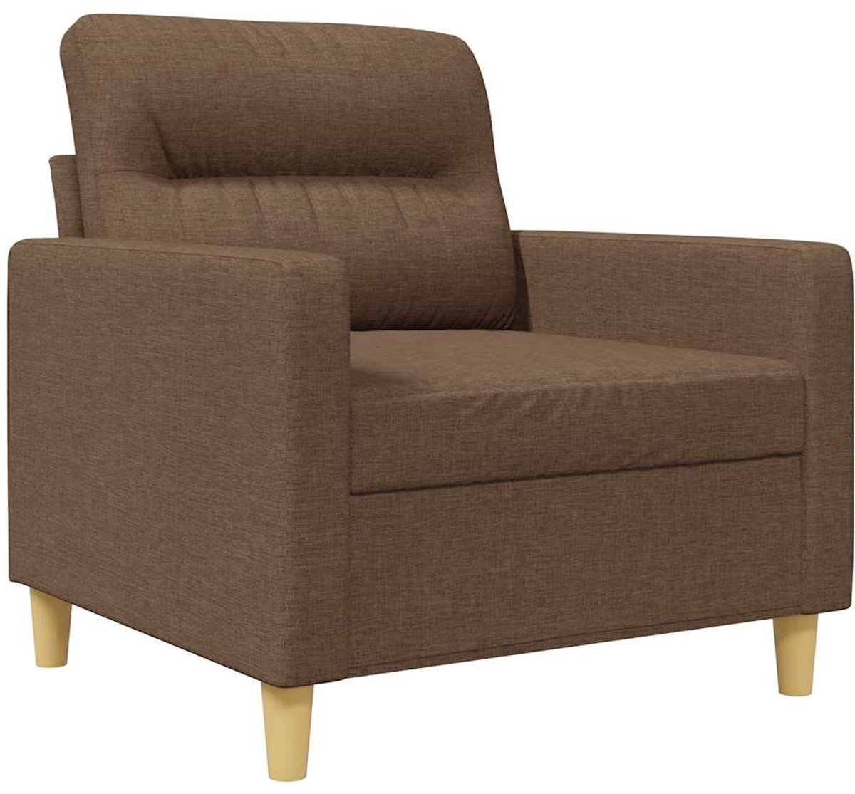 vidaXL Fauteuil - 60 - cm - stof - bruin