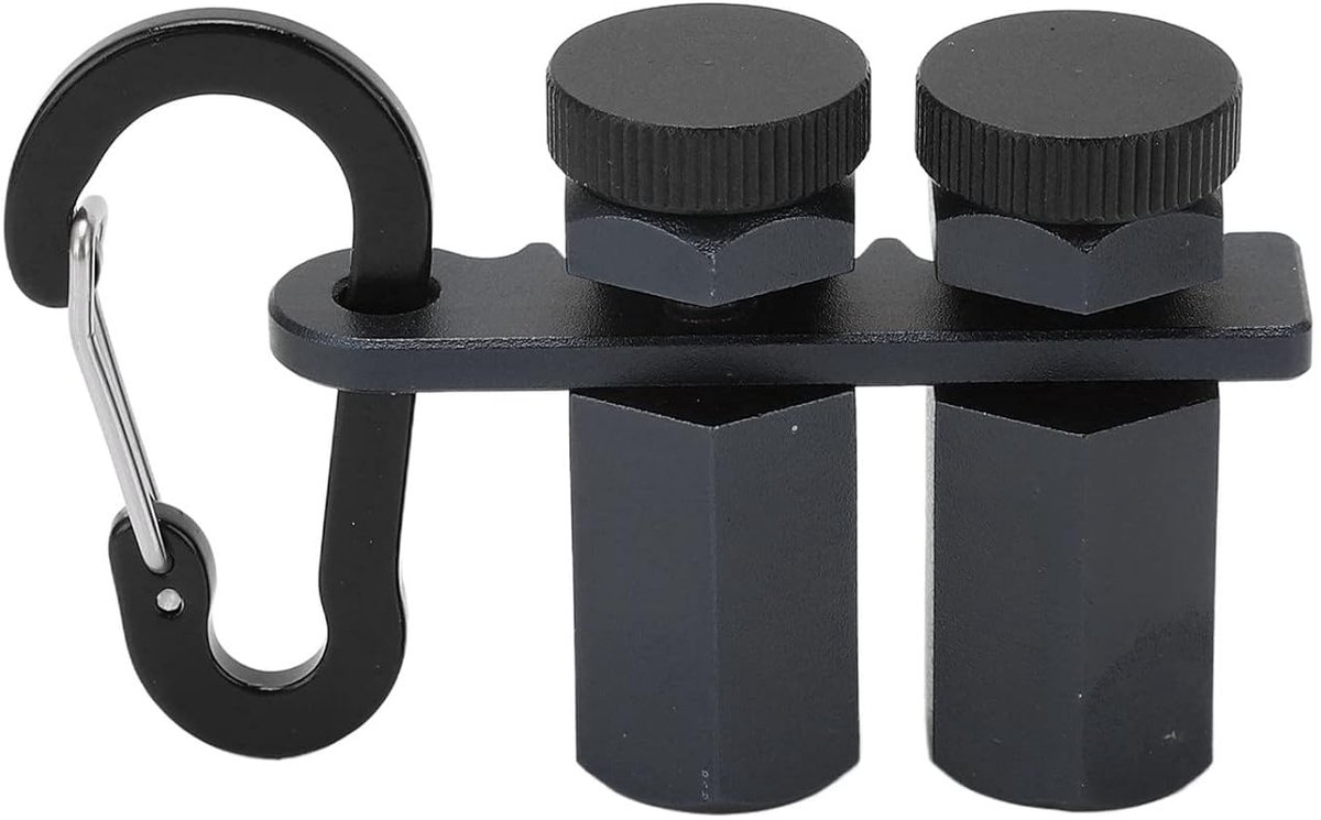 2 Stuks Trapmeters, Aluminium Zeskantige Platte Meter met Duimschroef, Antislip Vierkante Aanslagen, Houtbewerkingsgereedschap voor Het Inlijsten van Vierkanten en Spanten (zwart)