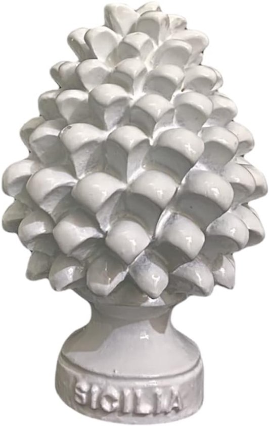 Dennenappels, klassiek, modern, decoratief, dennenappels Siciliaans design, typisch object, gastgeschenk H 7 cm (geel) — afbeelding 5