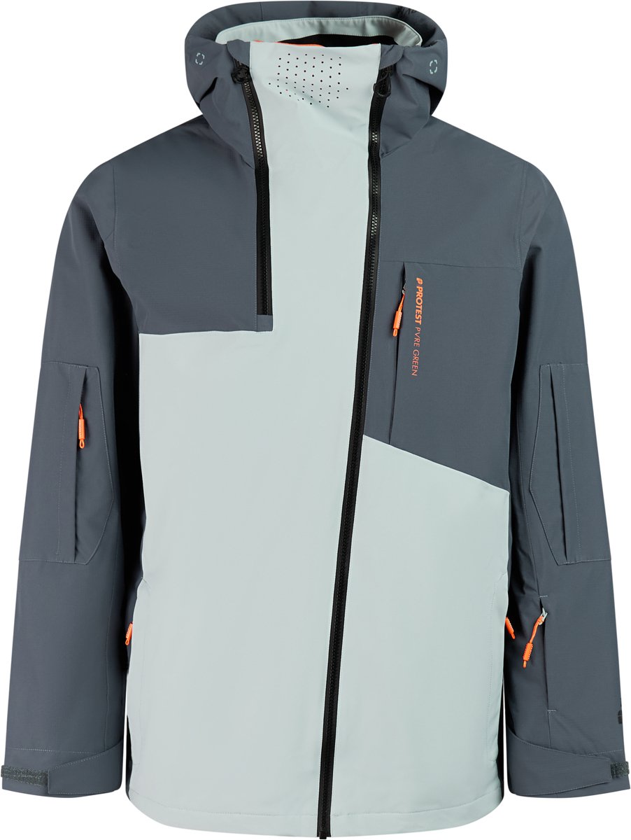 Protest PRTBossy Skijas Heren Waterkolom 20K Skipasvak Winterjas Moonstonegrey