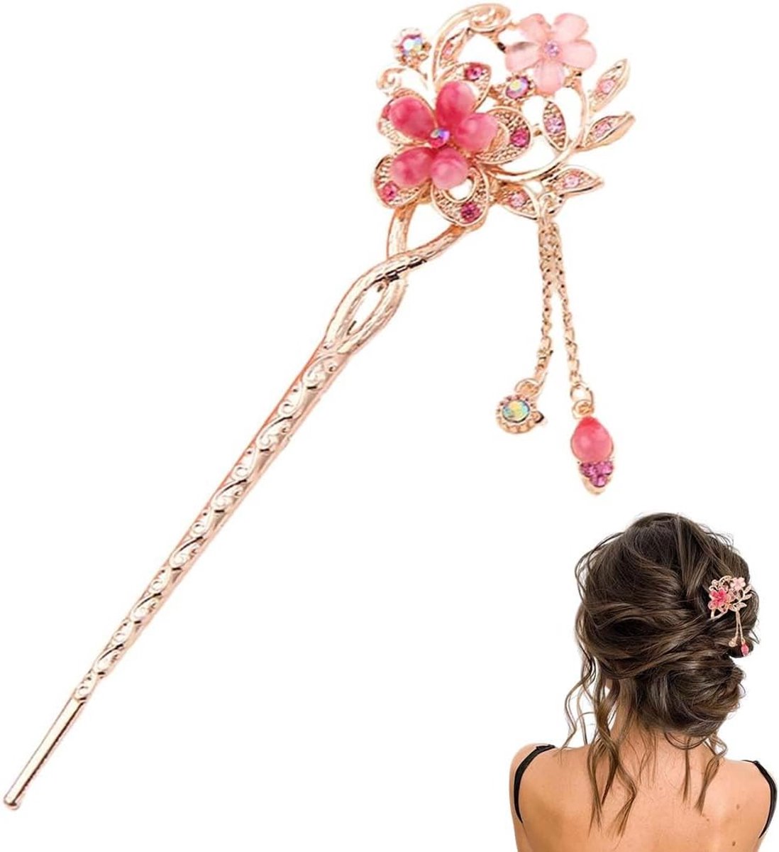 1 stuk haaraccessoires bruid: parels en bloem haarspelden set voor bruid, bruidsmeisjes en bloemenmeisjes