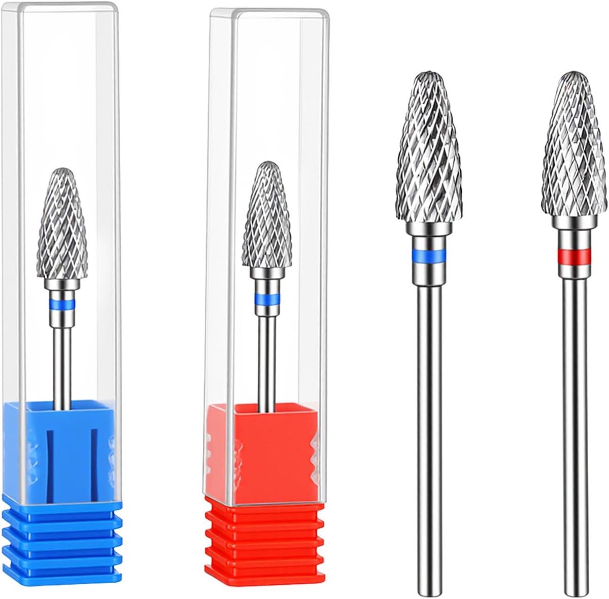 2 Stks 3/32 "Wolfraamcarbide Cuticle Boor, Gel Remover Nail Tool