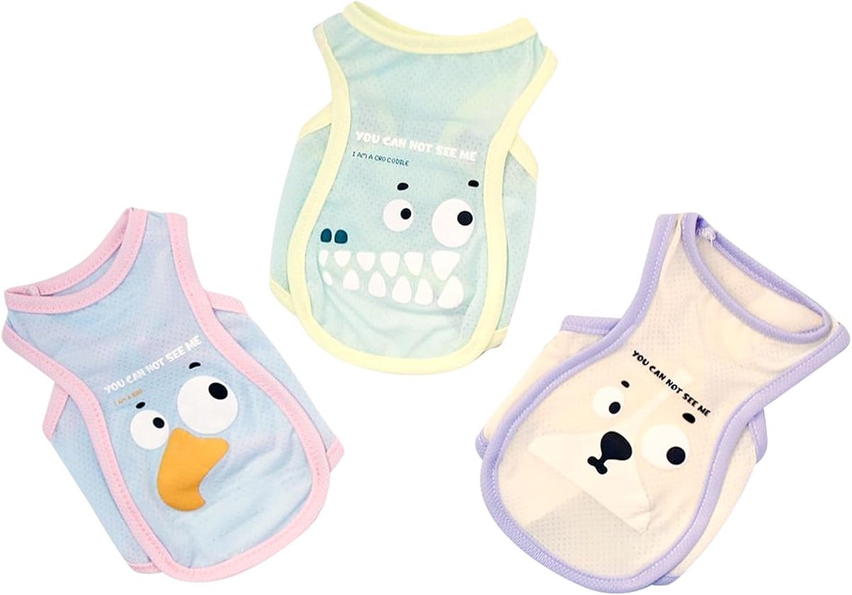 Sneldrogend hondenkoelvest voor warmteafvoer, lichtgewicht koeljas voor huisdieren (borst 40 cm/rug 30 cm), zomerse koele jas voor honden 5-6 lbs, huisdier coole shirts voor binnen en