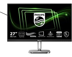 Philips 27B2G5500 - 27 inch QHD Business Monitor - 100Hz - 5 jaar garantie