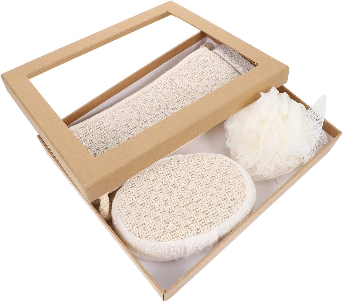 Set Van 4 Badhanddoeken Met Puimsteen En Badaccessoires Voor Het Hele Gezin - Home