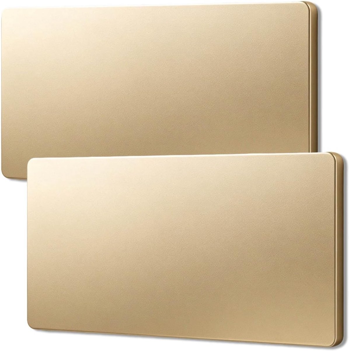 2-Gang Lege Voorplaat Lege Blanking Plate Extra Grote Gouden Cover